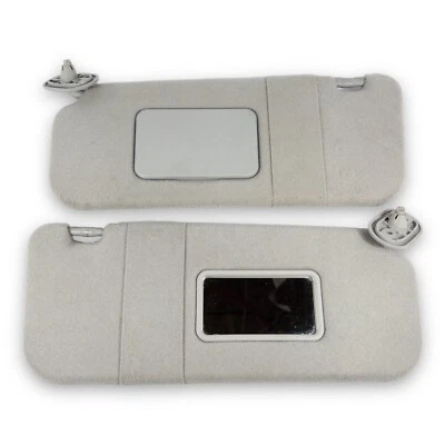 2003 - 2008 丰田卡罗拉/矩阵司机乘客侧遮阳板一对灰色布 — 第 1/4 张图片