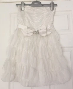 Girls Charm Cream Party Dress - BHS Size 10 Years ⭐️GC⭐️ - Picture 1 of 12