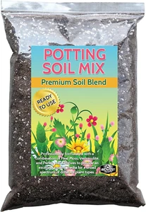 Premium Potting Soil Mix with Peat Moss, Vermiculite, Perlite (Made in USA) (4 D - Picture 1 of 5