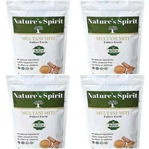 Pure Fullers Earth-Multani Mitti-100g x 4 (400g) pulizia della pelle-punti neri-acne - Foto 1 di 5