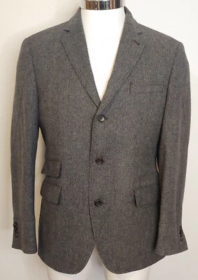 Flynt серый Herringbone Rizzo шерсти и хлопка блейзер куртка 40R спортивное пальто - Изображение 1 из 4