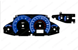 Ford Focus ST170 Mk1 RS Style Plain Dial Cards Gauges - Picture 1 of 1