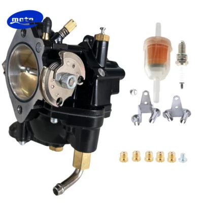 Carburador negro para Harley Davidson Big Twin y Sportster Shorty S & S Super E Foto 1 de 4