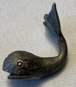 Spoontiques Pewter Whale Figurine - Picture 1 of 5