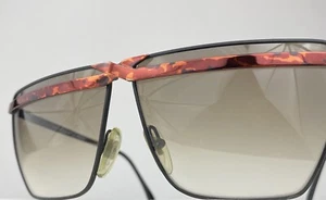80’s Vintage Laura Biagiotti Sunglasses Frames Italy T60 RARE MINT Original Case - Picture 1 of 12