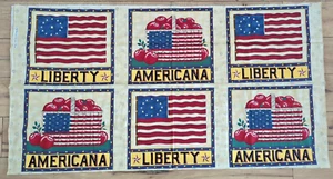 Liberty Americana 6 Blocks Deb Strain Moda Fabrics Sew Craft Panel 23"X43" - Picture 1 of 5
