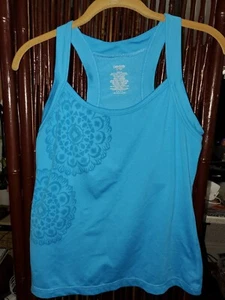 Danskin Now Tank Top Size  Large 12-14 Girl's Teal Blue  - Picture 1 of 3