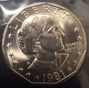 1981-D $1 Uncirculated Susan B. Anthony Dollar from Mint Set - Picture 1 of 2