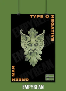 Type O Negative October Rust Green Man Poster Art Print - Picture 1 of 4
