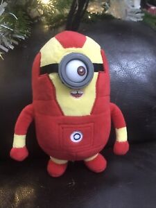 8” Despicable Me Minion Plush Soft Toy Iron Man
