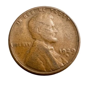 1929 s lincoln wheat cent penny Error  - Picture 1 of 6