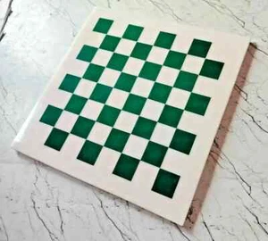 Chess Board white Marble chess Table Top inlay malachite Home room decor - Picture 1 of 9