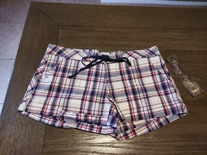 New LEI womans RED WHITE AND BLUE USA POCKETS SIZE 3 REGULAR FANCY PANTS New - Picture 1 of 6