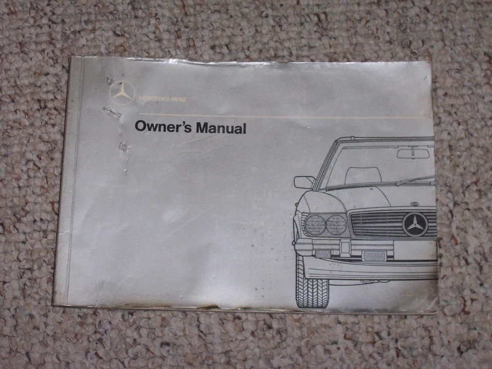 1989 Mercedes Benz 560SL Owner Operator User Manual 5.6L Convertible Roadster - Image 1 of 1