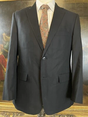 Blazer chaqueta abrigo deportivo Saddlebred 40S negro 100 % algodón Foto 1 de 4