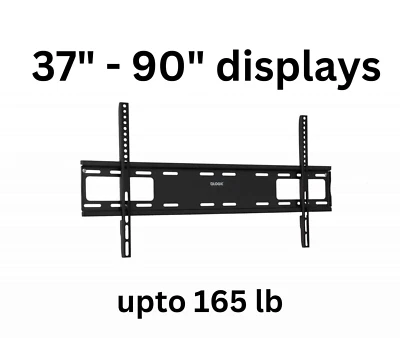 Soporte de pared fijo para TV de bajo perfil soporta hasta 165 libras para la mayoría 37" - 90" Foto 1 de 4