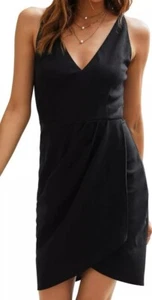 Manydress Charm Fashion Dress Size Large Bodycon Sleeveless V-Neck Summer Wrap - Picture 1 of 19