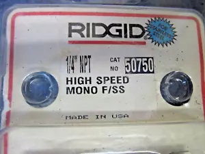 Ridgid 1/4" NPT Mono Alta Velocidad Mano Derecha F/SS (50750) NUEVO - Imagen 1 de 3