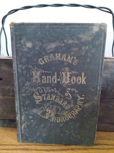 Phonography Graham's Standard Andrew J. Graham 1858 1ST EDITION Illustrated - Picture 1 of 10