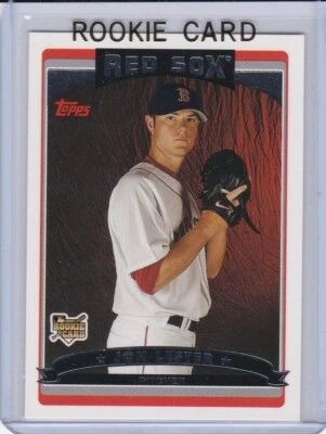 JON LESTER ROOKIE CARD 2006 Topps Baseball RC Boston Red Sox CHICAGO CUBS - Image 1 of 2