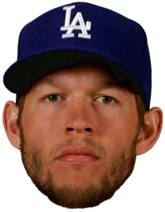 CLAYTON KERSHAW LA Dodgers 2020 World Series Champs -Big Head Window Cling Decal - Picture 1 of 1
