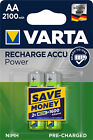 2 x Varta Recharge Accu Power  Akku 56706 AA Mignon HR6 Akku 2100mAh 1,2V