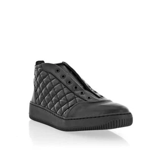 Stefano Lorenzi Quilted Laceless Hightop Sneaker - Bild 1 von 2