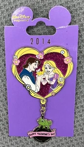 DISNEY WDI TANGLED VALENTINE'S DAY PIN FLYNN RAPUNZEL PASCAL IMAGINEER EXCLUSIVE - Picture 1 of 8