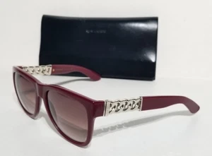 YSL Yves Saint Laurent 6373/S Sonnenbrille Burgund Silber Kette 135 / 56 / 17 - Bild 1 von 12