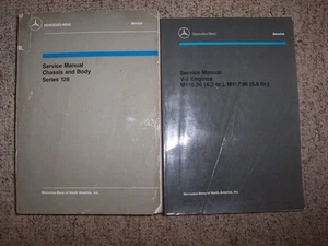 1987-1989 Mercedes Benz 560SEL 560SEC 5.6L Shop Service Repair Manual Set 1988 - Picture 1 of 1