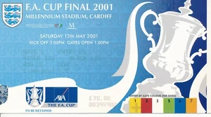 ENTRADA: FINAL COPA FA 2001 Liverpool v Arsenal - EXCELENTE - Imagen 1 de 1
