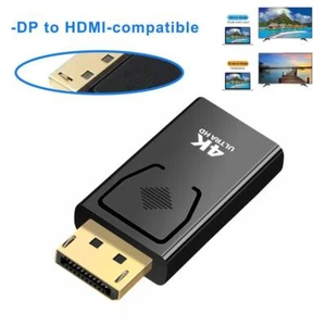 1x Display Port DP Male To HDMI Female Adapter Converters For 4K HD 1080P PC - Photo 1/14