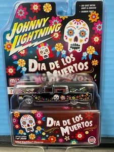 1/64 JOHNNY LIGHTNING MIJO EXCLUSIVES 1966 CADILLAC HEARSE DIA DE LOS MUERTOS - Picture 1 of 2