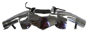 Steel Gorget Neck Shoulder Armor One Size Fits Most Metallic Rustic Vintage - Picture 1 of 7