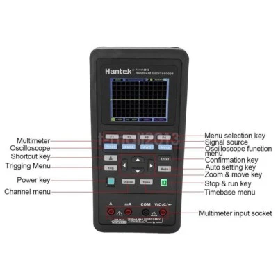 Hantek Handheld Oscilloscope 2D72 2CH 70MHz + Multimeter + 25M Signal Generator - Image 1 of 4