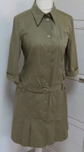 Tesini Blusenkleid olivgrün 3/4-Ärmel mit Gürtel Gr. 40 - Bild 1 von 5