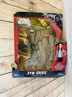Star Wars Rogue One Girls Jyn Erso Dress Up Set Halloween Costume Small 4-6 NOB - Image 1 of 4