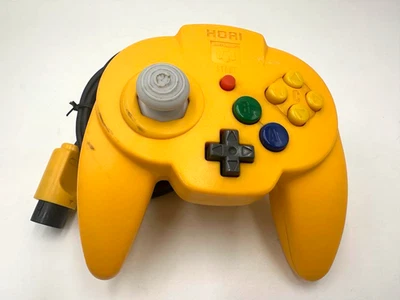 Nintendo 64 Hori Pad Mini Yellow Controller N64 Japón Auténtico Usado Probado - Imagen 1 de 3