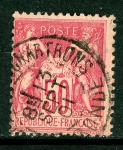 France 1890 P&C 50¢ Rose Type 1 Scott #101 VFU W388 - Picture 1 of 6