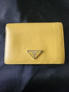 Prada Small Gold Card Wallet - Picture 1 of 10