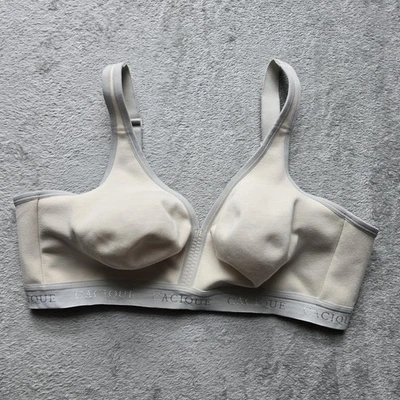 Sujetador Cacique 42D Sin Forro Cobertura Completa Sin Alambres Algodón Elástico Correas Anchas Foto 1 de 4