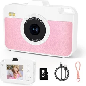 Kids Camera 1080P Digital Camera for Kids with 16X Digital Zoom 48MP,8 gb Card - Picture 1 of 7