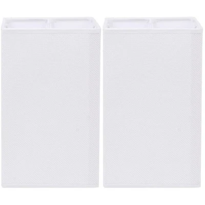  2pcs E27 Square Cloth Lamp Shade Chic Light Cover Light Shade Creative Lamp - Image 1 of 4