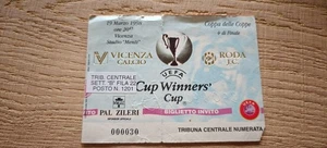 Ticket 1998 Vicenza vs. Roda JC Cup Winners Cup  25938 - Picture 1 of 1