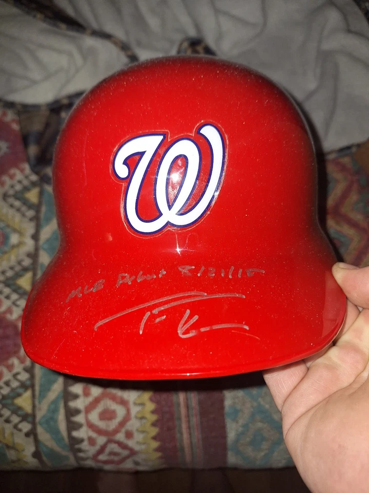 Trea Turner Full Size Helmet Washington Nationals MLB debut Autographed  - Image 1 of 4