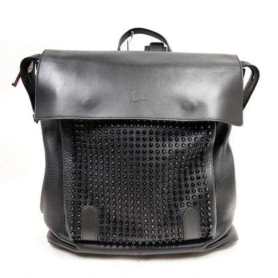 NO TARIFF Christian Louboutin BackPack Bag Black Leather 3294243 - Image 1 of 4
