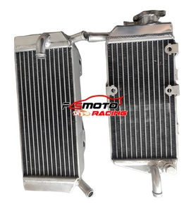 FOR 2005-2017 HONDA CRF450X WITH FAN BRACKET AND SWITCH BOSS ALUMINUM RADIATOR - Picture 1 of 6