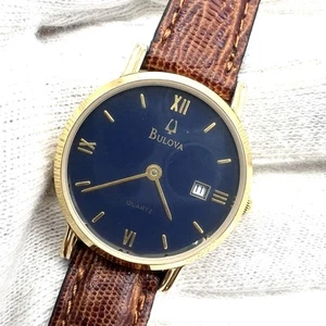 Orologio Vintage Bulova REF. BB627 Lady N.o.s. cinturino pelle 26.5mm PVD - Imagen 1 de 9