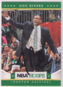 Tarjeta firmada autografiada por Doc Rivers 2012-13 NBA Hoops #7 Boston Celtics - Imagen 1 de 1