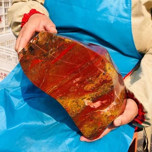 13,86 lb TOP Natural Rojo Jaspe Cuarzo Cristal Mineral Espécimen Decoración de Curación - Imagen 1 de 15